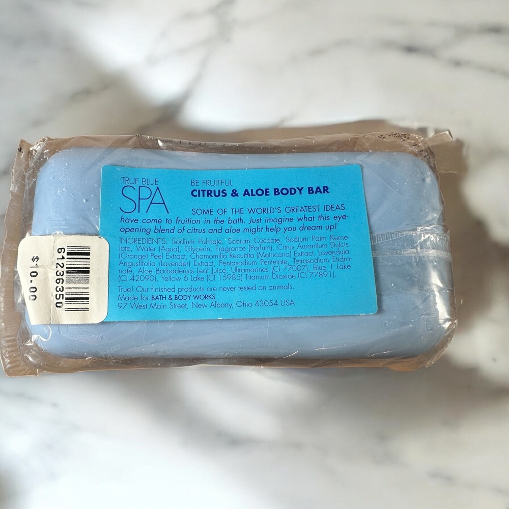 Bath & Body Works True Blue Spa Citrus & Aloe Body Bar 10.6 oz – HTF Sealed - Picture 3 of 3